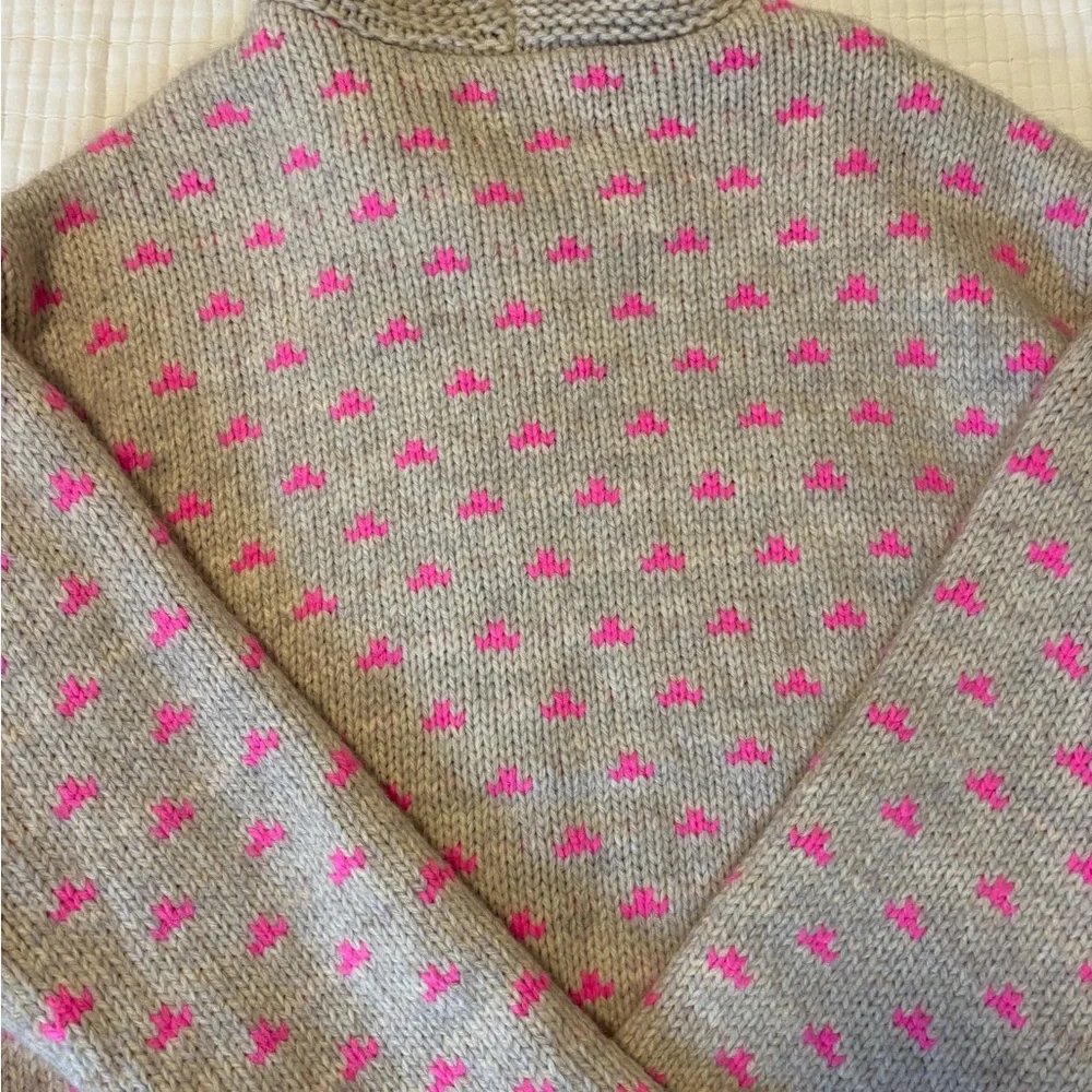 SALE!✨ AE Zip Deer Sweater sz L - Picture 6 of 8